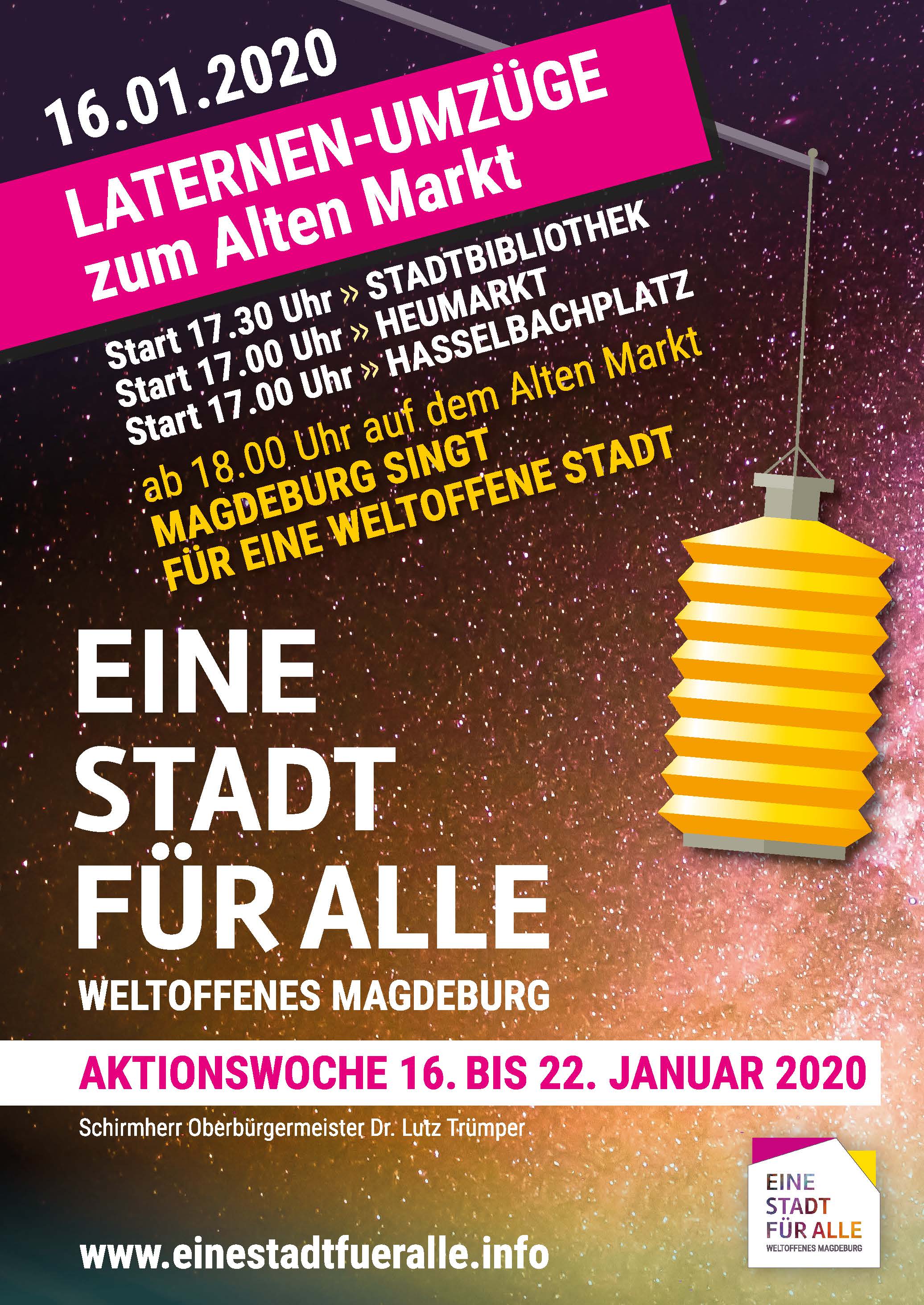 2020 Aktionswoche Laternenumzüge Plakat