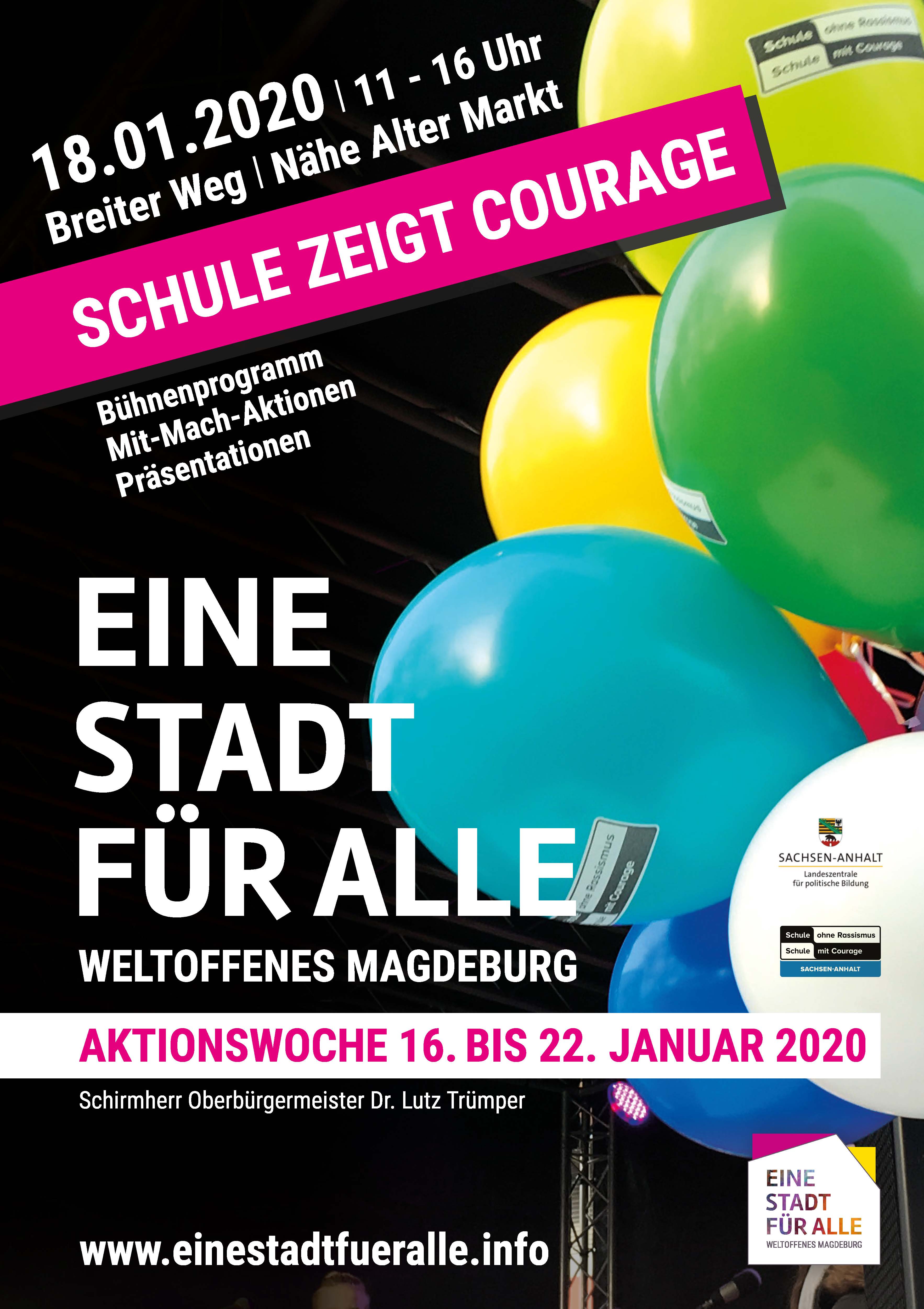 2020 Aktionswoche Schule Courage Plakat