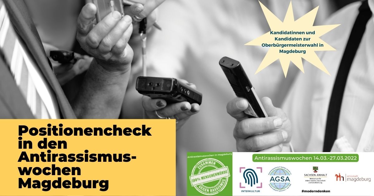 22.03.2022 Positionencheck in den Antirassismuswochen Magdeburg