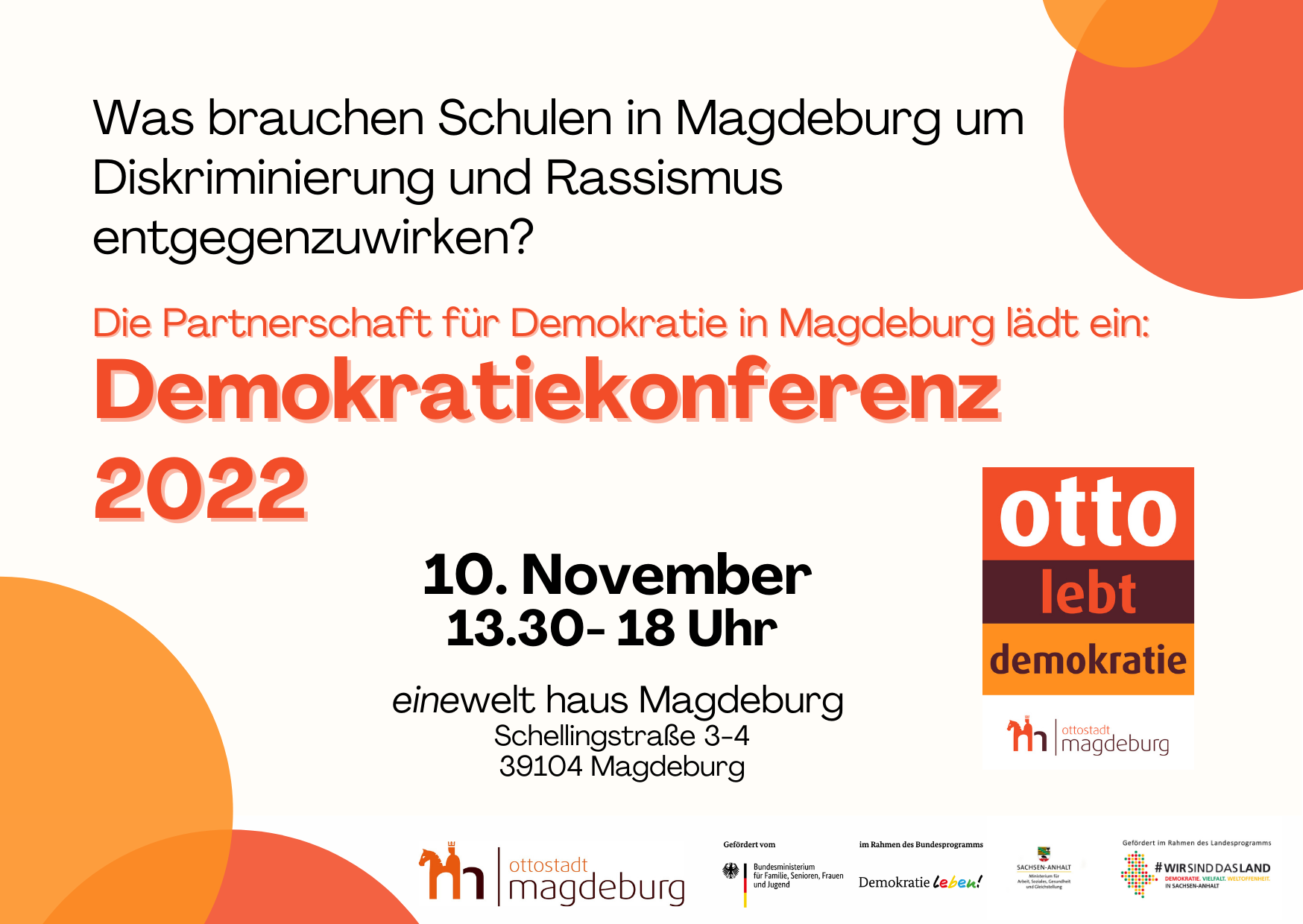 Ankündigung Demokratiekonferenz PfD Md